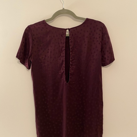 Purple Wilfred Cypres Silk Polka Dot Blouse - Picture 3 of 5